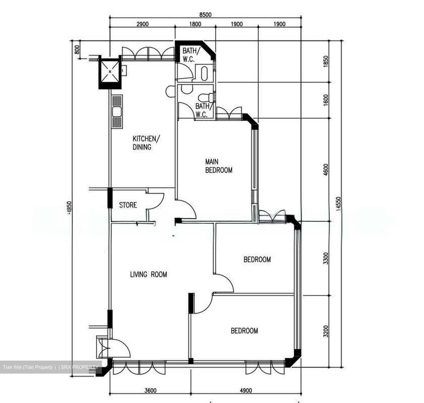 Blk 304 Hong Kah East Garden (Jurong East), HDB 4 Rooms #553347691